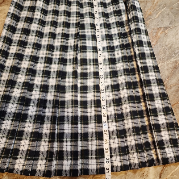 Vintage EUC Renee Adams pleated midi skirt 12 - Picture 6 of 7